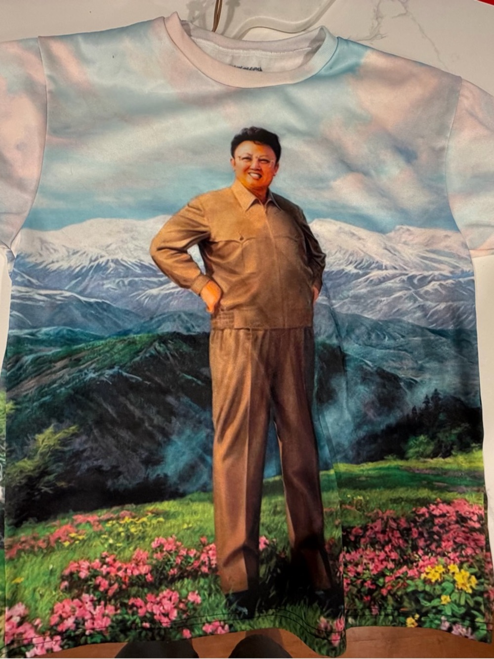 Thatshirtwascash Dear Leader Multicolor Scenic Graphic Men's Long Sleeve